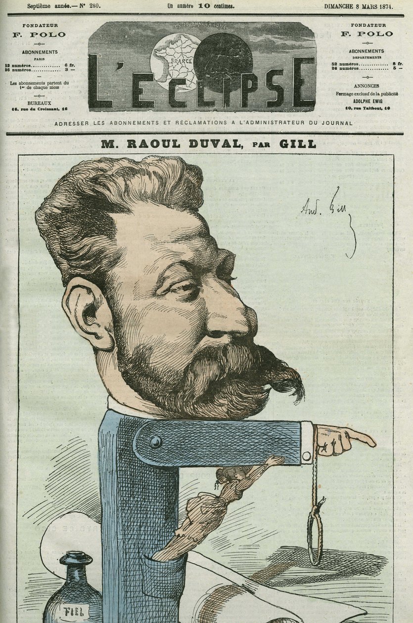 Fernand Raoul-Duval rajzfilmje (Fernand Raoul Duval alkotó: Andre Gill