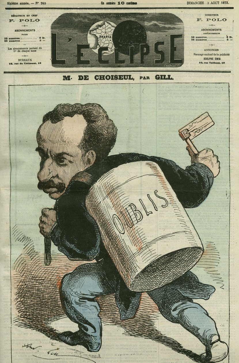Horatius rajzfilmje, Choiseul-Praslin (Choiseul Praslin alkotó: Andre Gill