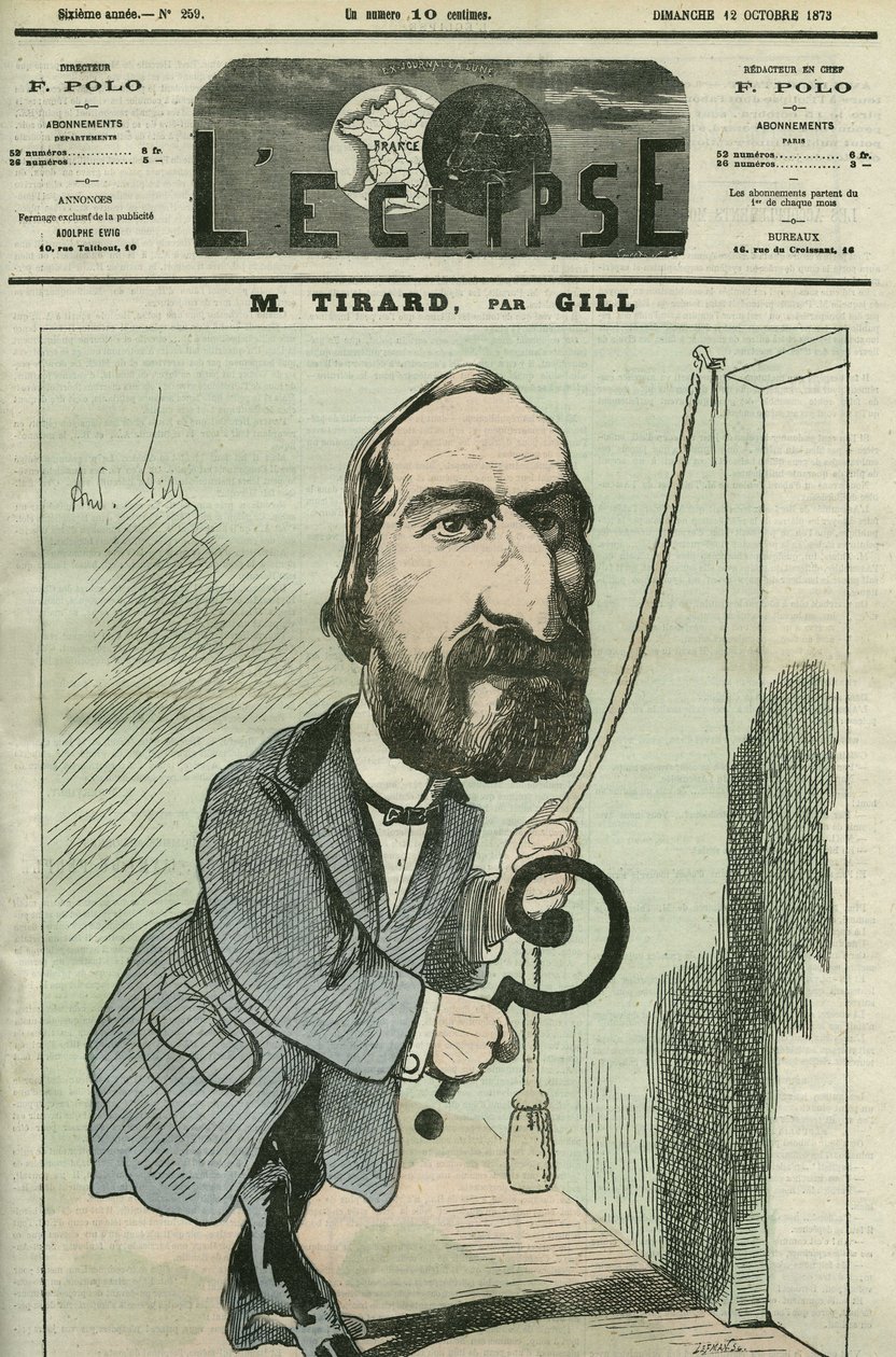 Pierre Tirard (1827-1893) francia politikus rajzfilmje. Borító a Gill „” L
