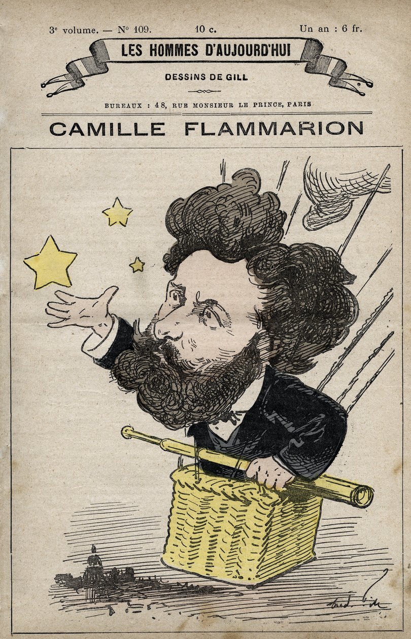Camille Flammarion angol tudós rajzfilmje a "Les Hommes d