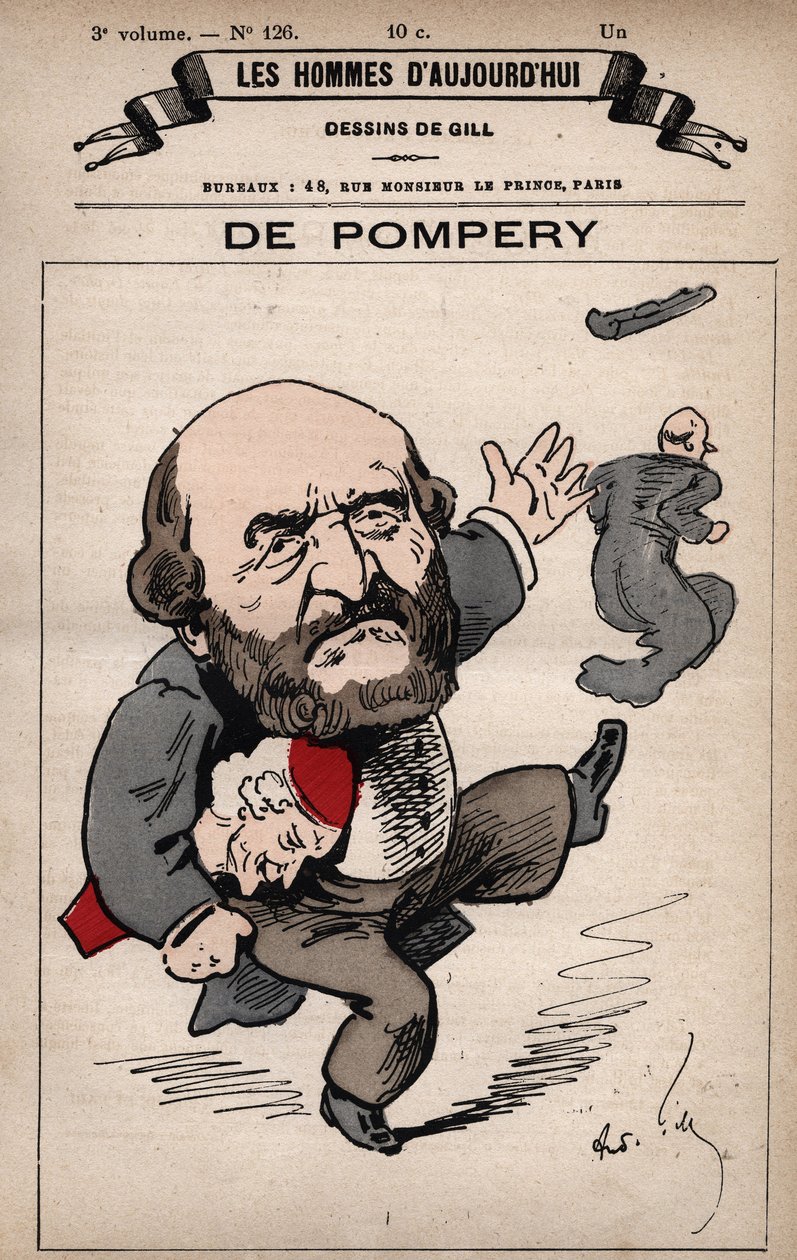 Edouard de Pompery 1812-1895 rajzfilmje a „Les Hommes d