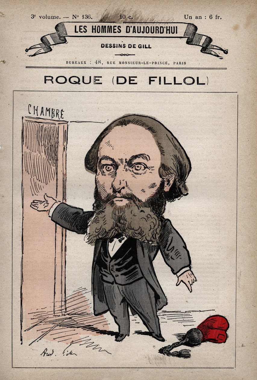 Jean Thoxene Roque rajzfilmje, Fillol 1824-1889 angol politikus a Les Hommes d