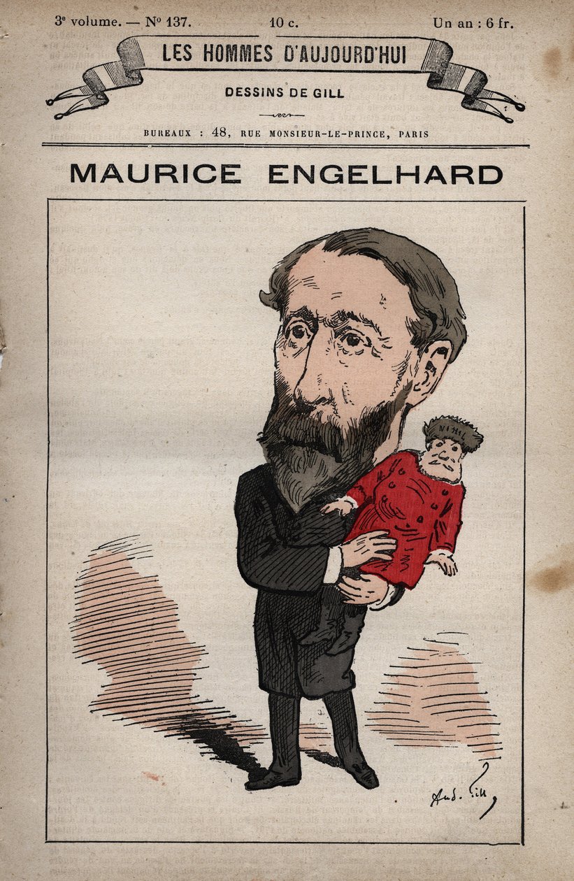 Maurice Engelhardt 1819-1891 rajzfilmje a „Les Hommes d