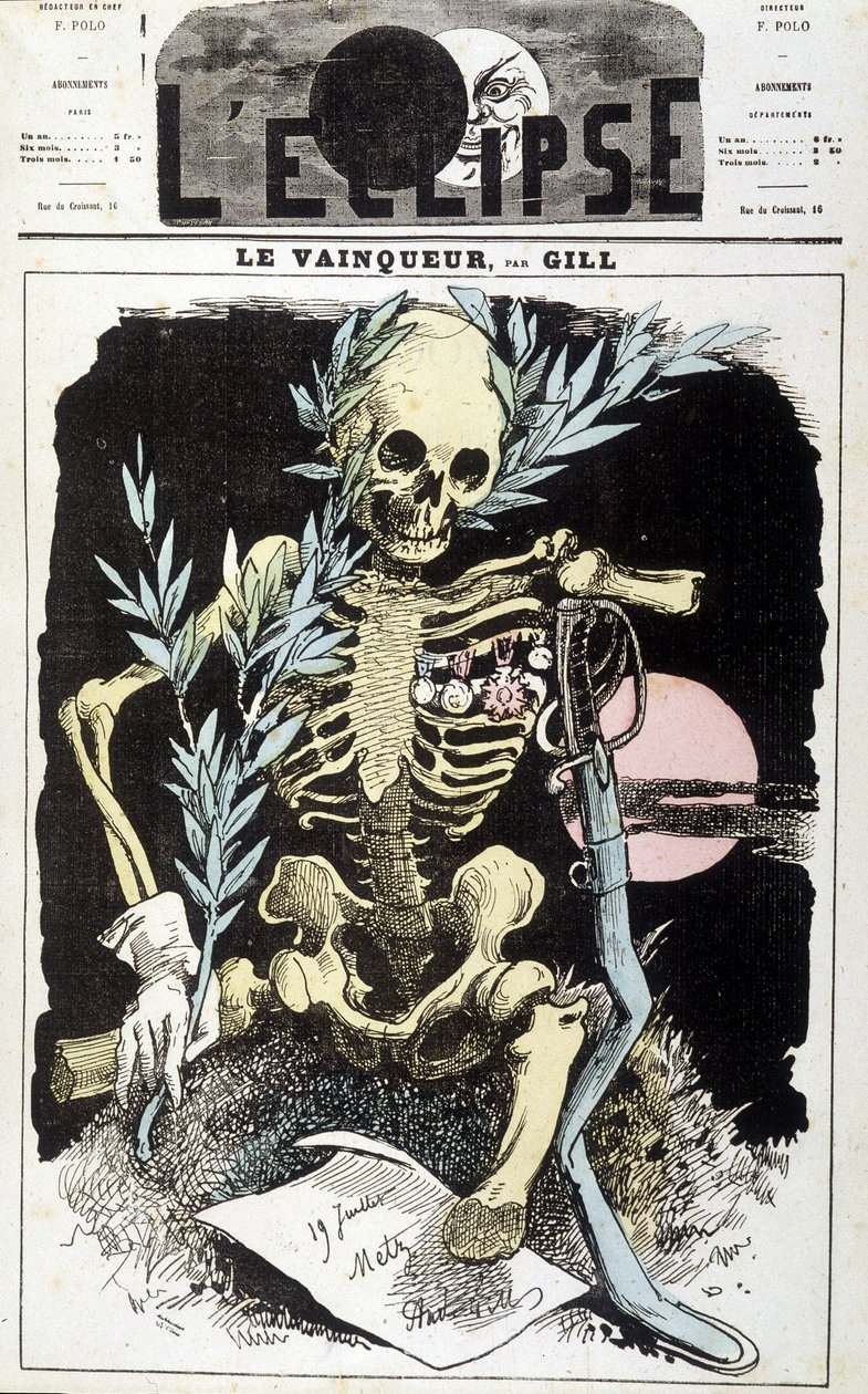 Sedan háborújának veresége. A győztes. Gill rajza, „The Eclipse”, 1870. szeptember. alkotó: Andre Gill