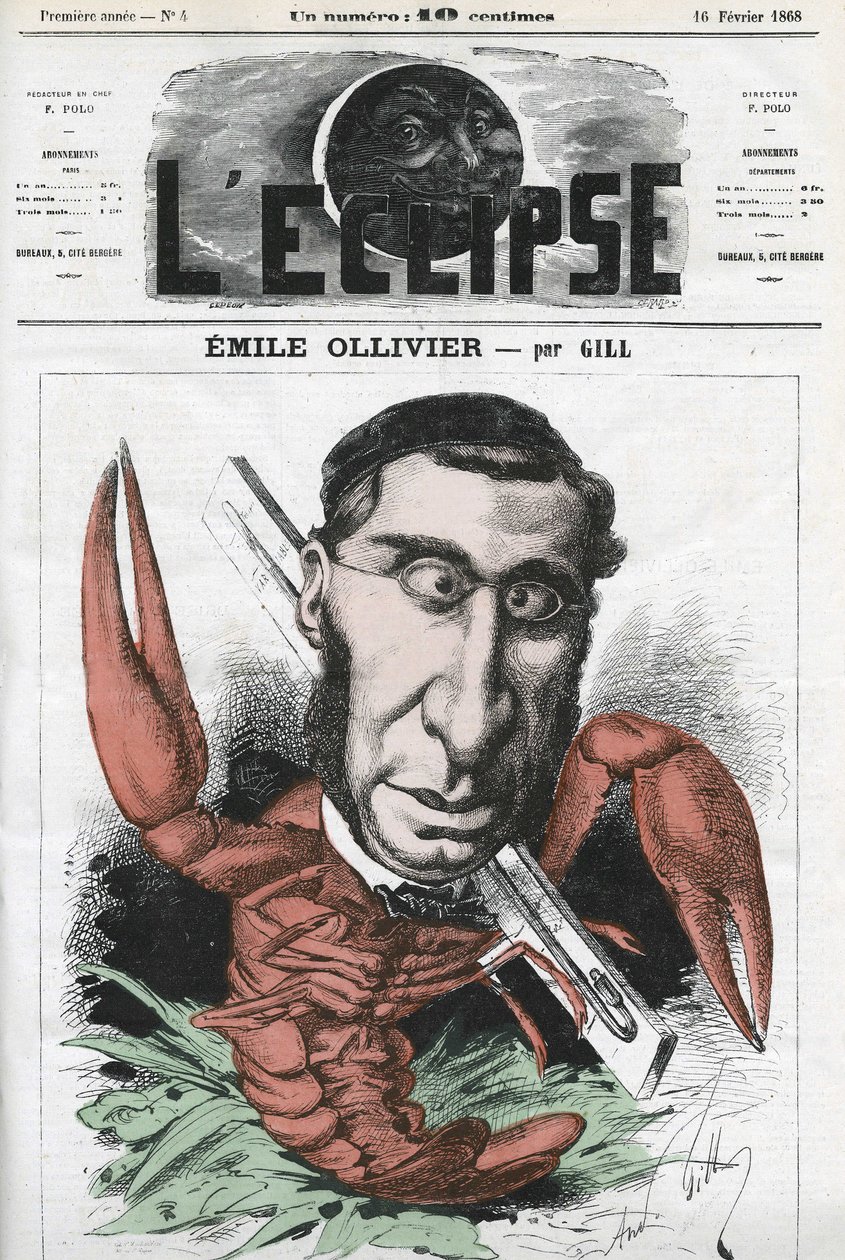 Emile Ollivier (1825-1913), francia politikus. Borító a Gill „” L