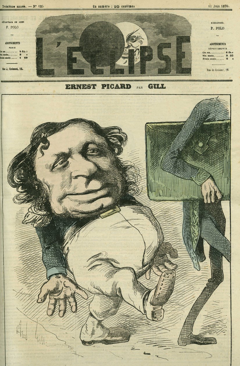 Ernest Picard (1821-1877), francia politikus. Borító a „” L
