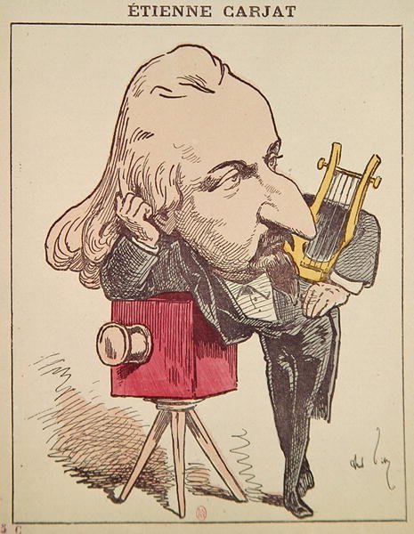 Etienne Carjat, c. 1890 (színes litó) alkotó: Andre Gill