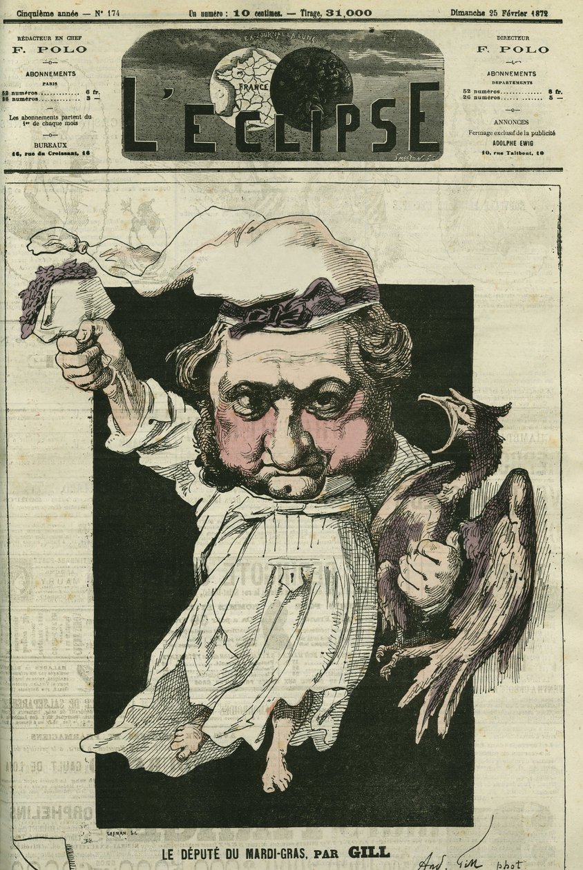 Eugene Rouher (1814-1884) francia politikus, a bonapartista párt vezetője. Borító a Gill „” L