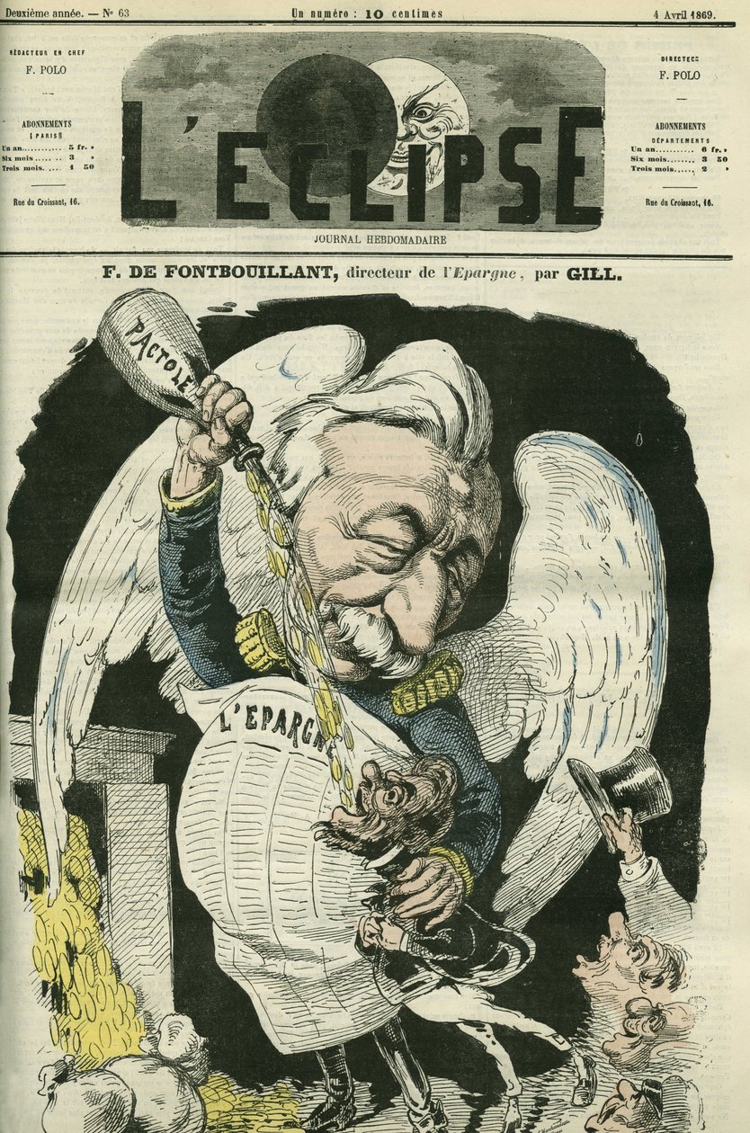 F. de Fontbouillant, az Epargne igazgatója. Borító a Gill „” L