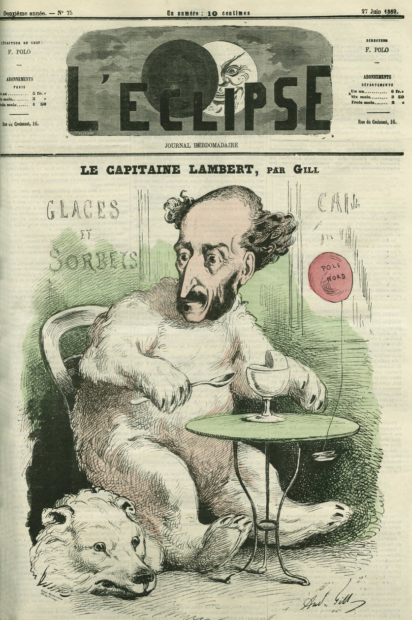 Gustave Lambert francia felfedező és tudós. Borító a „” L