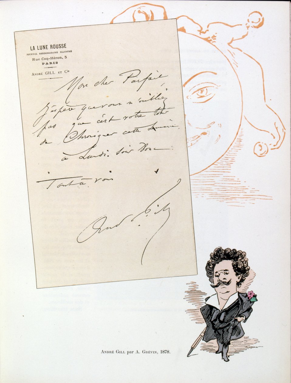 Andre Gill (1840. október 17. - 1885. május 1.) francia karikaturista illusztrációja. 19. század (metszet) alkotó: Andre Gill