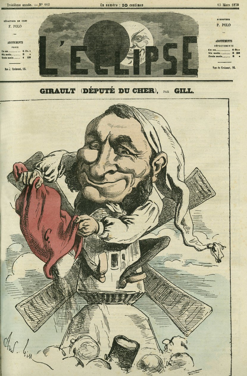 Jean Girault (1825-1909) francia molnár és politikus. Borító a „” L