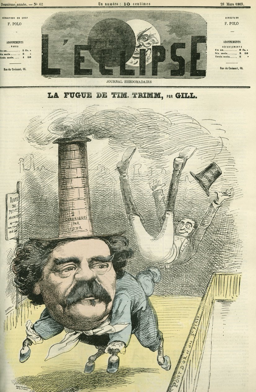 Leo Lespes és Timothy Trim (1815-1875), francia újságíró. Borító a „” L