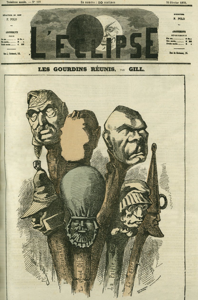 Les Gourdins újraegyesült, új szatirikus naplót készítettek. Borító a Gill „” L