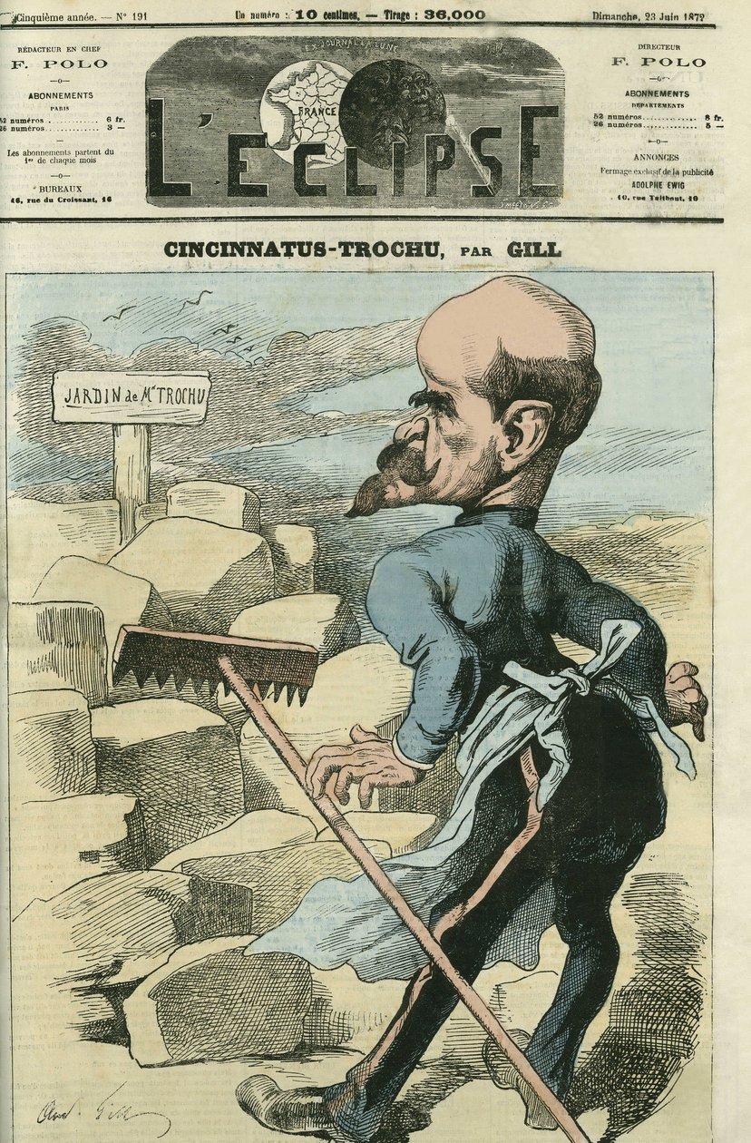 Louis-Jules Trochu (1815-1896), francia tábornok és politikus. Borító a „” L