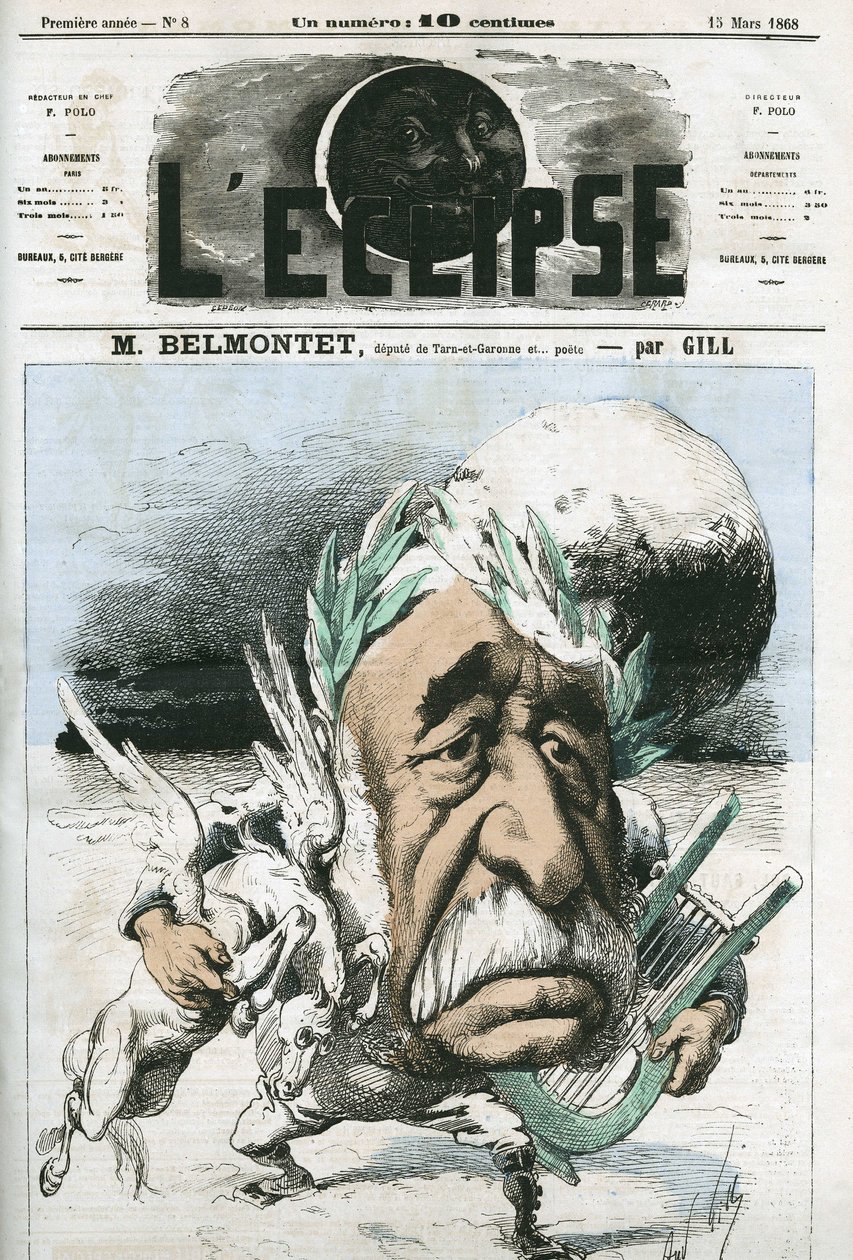 Louis Belmontet (1799-1879) francia költő és politikus. Borító a „” L