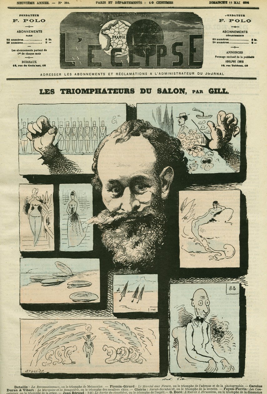 Edouard Manet (1832-1883) francia festő A szalon diadalai, avagy a távollét diadala. Borító a „” L