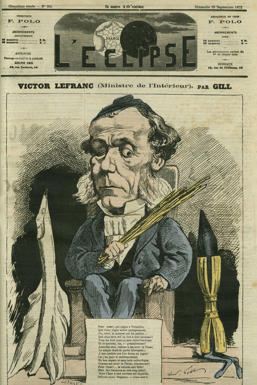 Victor Lefranc (1809-1883), francia politikus. Borító a „” L
