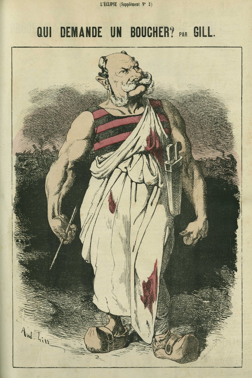 Aki hentest kér, karikatúra I. német Vilmosról (1797-1888), az 1870-es háború győzteséről. Gill „L