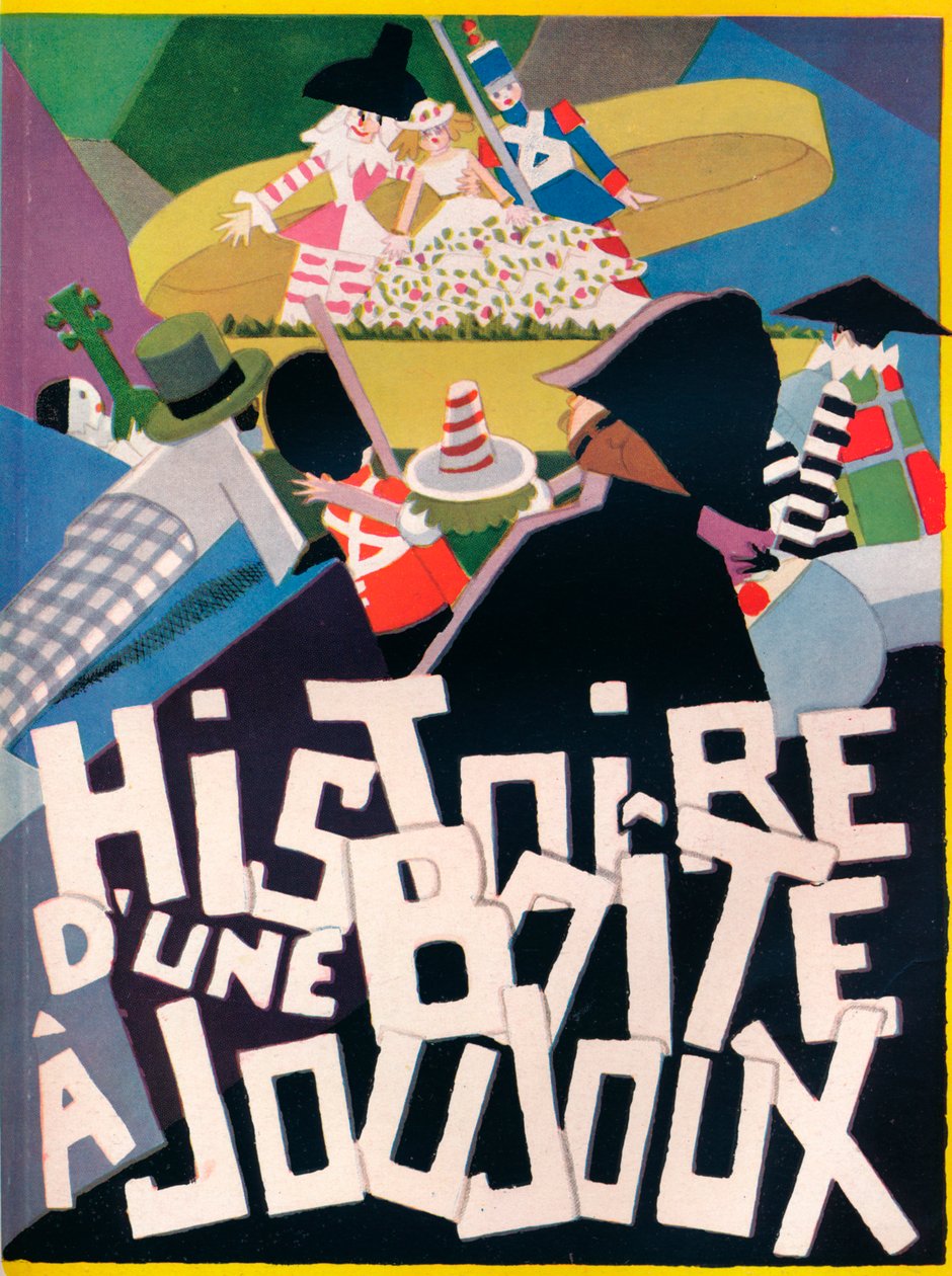 Andre Helle borítóterve a Histoire dune Boite a Joujoux számára, 1926, 1929 alkotó: Andre Helle