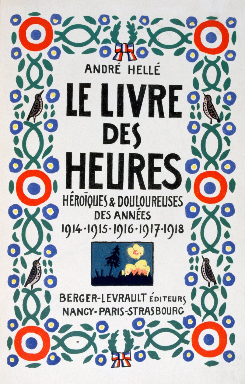 Az Órakönyv címlapja, 1919 alkotó: Andre Helle