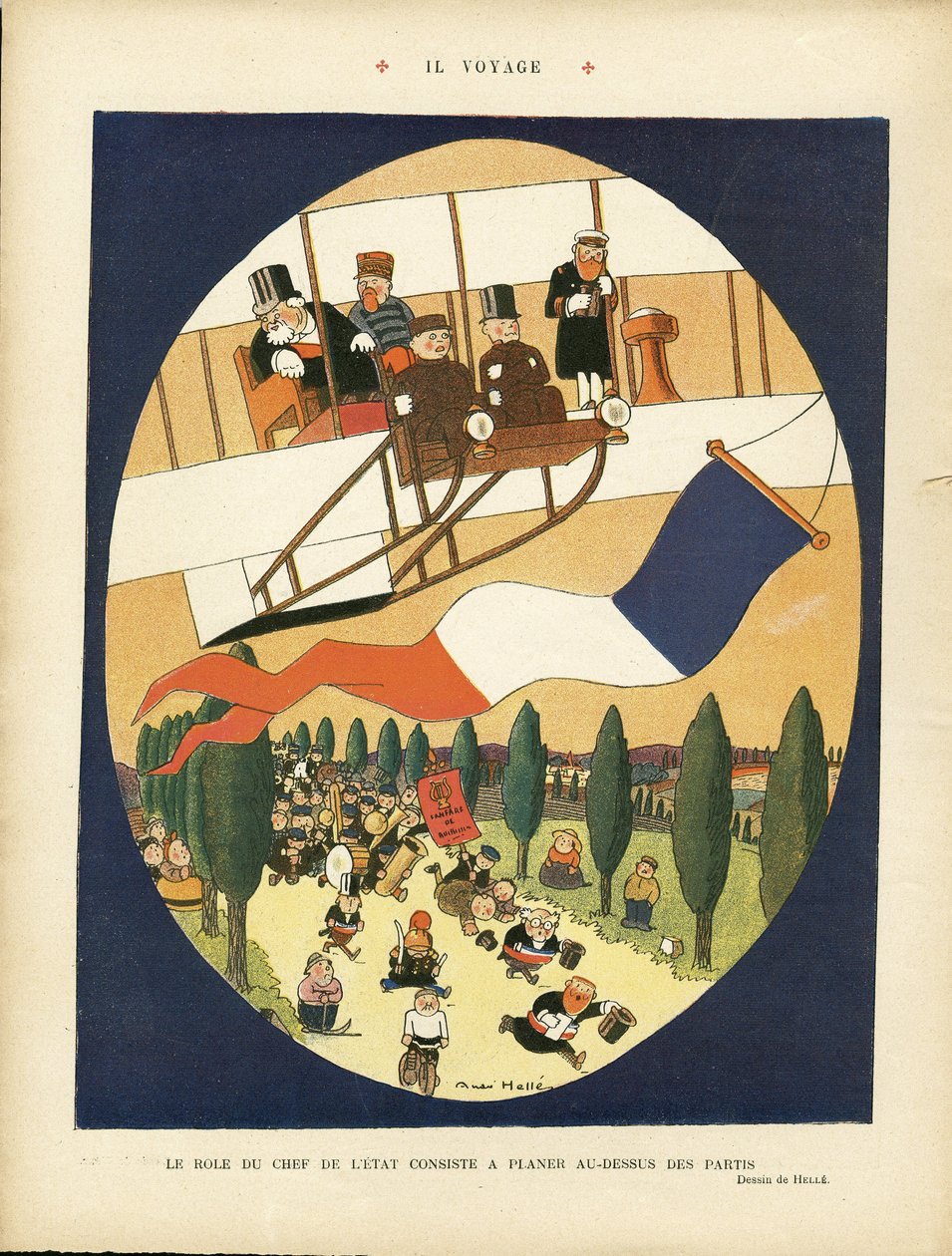 Andre Helle (1875-1945) illusztrációja a Le Rire-ben alkotó: Andre Helle