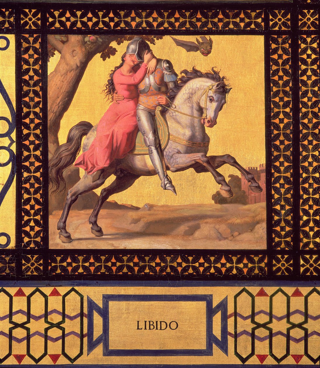 Jó és rossz: Libido, 1832-es részlet a 89709-ből, olaj, vászon alkotó: Andre Jacques Victor Orsel