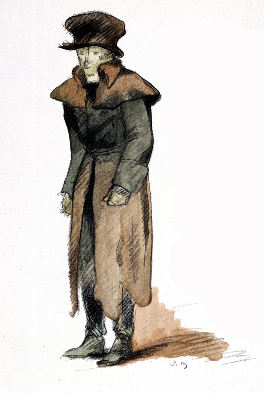 Illusztráció: Mare Andre (1885 - 1932) Honore de Balzac "Chabert ezredes" című regényéhez alkotó: Andre Mare