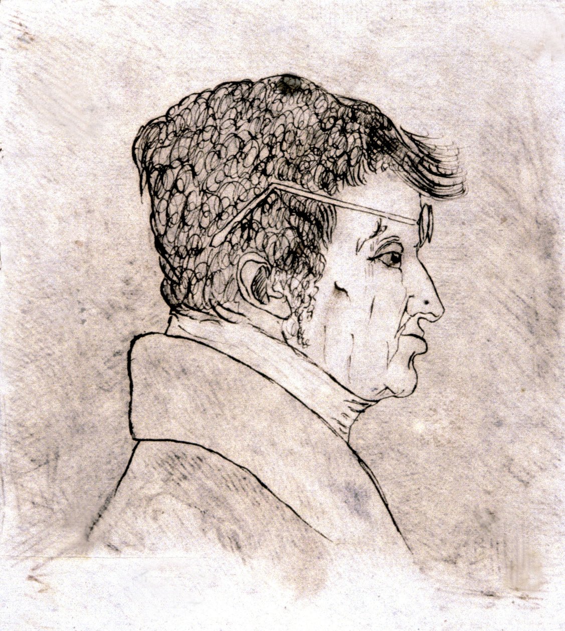Andre Marie Ampere, önarckép c. 1805-1810 (rajz) alkotó: Andre Marie Ampere