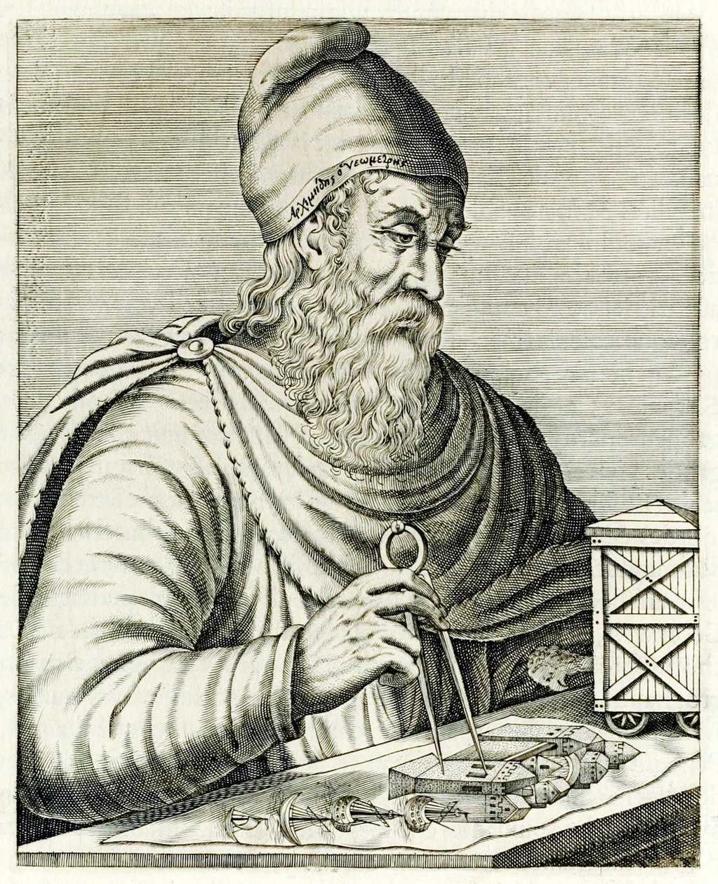 Siracusai Arkhimédész a ?True Portraits? André Thévet 1594-ben jelent meg alkotó: Andre Thevet
