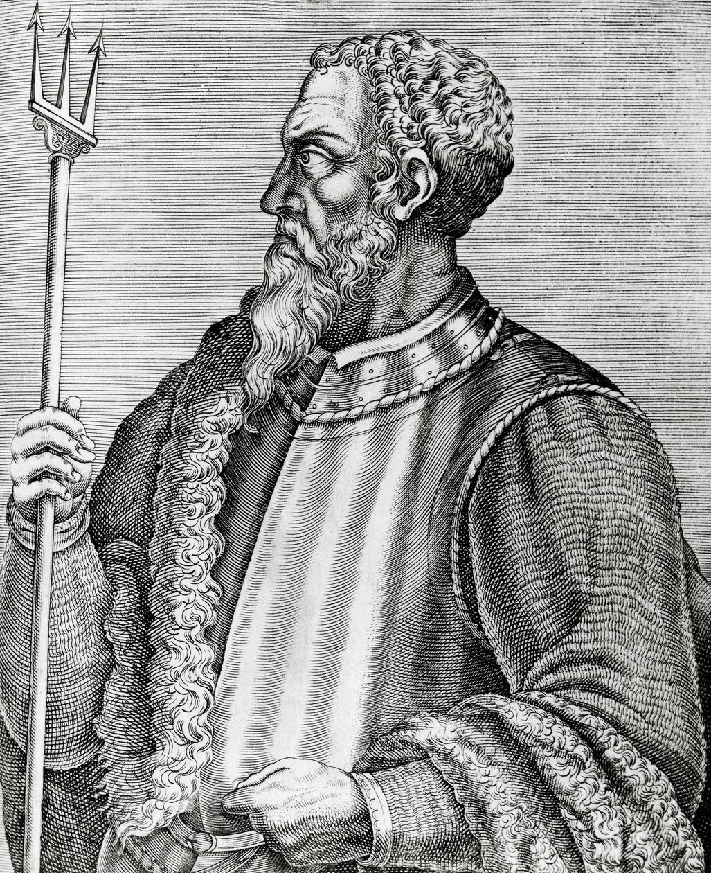 Andrea Doria (1466-1560) olasz admirális és politikus portréja, metszet A híres férfiak igazi portréi és élete című könyvéből alkotó: Andre Thevet