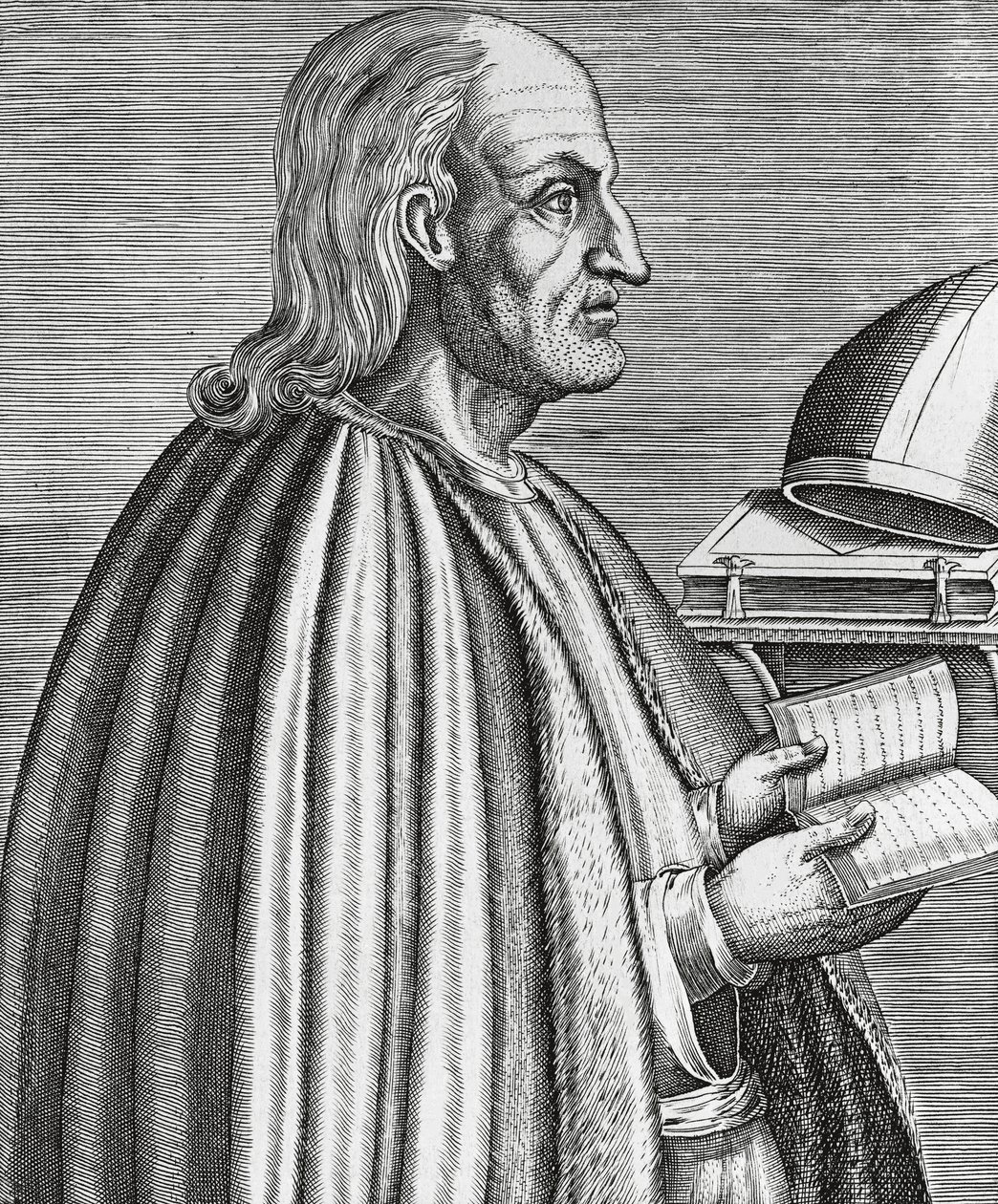 Canterbury Anselm, más néven Aostai Anselm (1033-1109), szent, teológus és egyházdoktor, canterbury érsek portréja, Andre Thevet (1502-1590) metsze 1584-ből alkotó: Andre Thevet