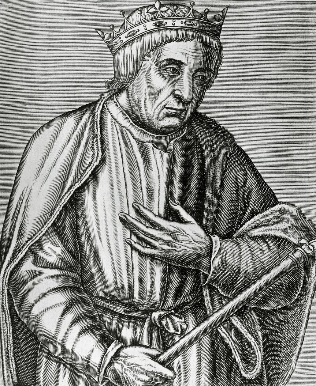 III. Kázmér lengyel király, Nagy néven ismert (1310-1370) portréja, metszet a Les Vrais pourtraits et Lives des Hommes illustres-ből alkotó: Andre Thevet