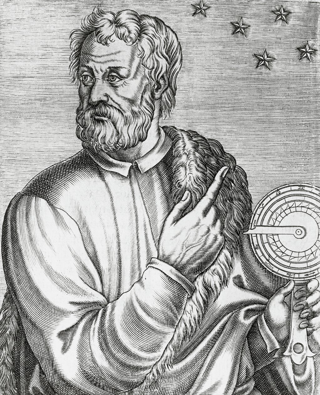 Kolumbusz Kristóf (1451-1506) olasz navigátor portréja, metszet A híres férfiak igaz portréi és élete című könyvéből alkotó: Andre Thevet