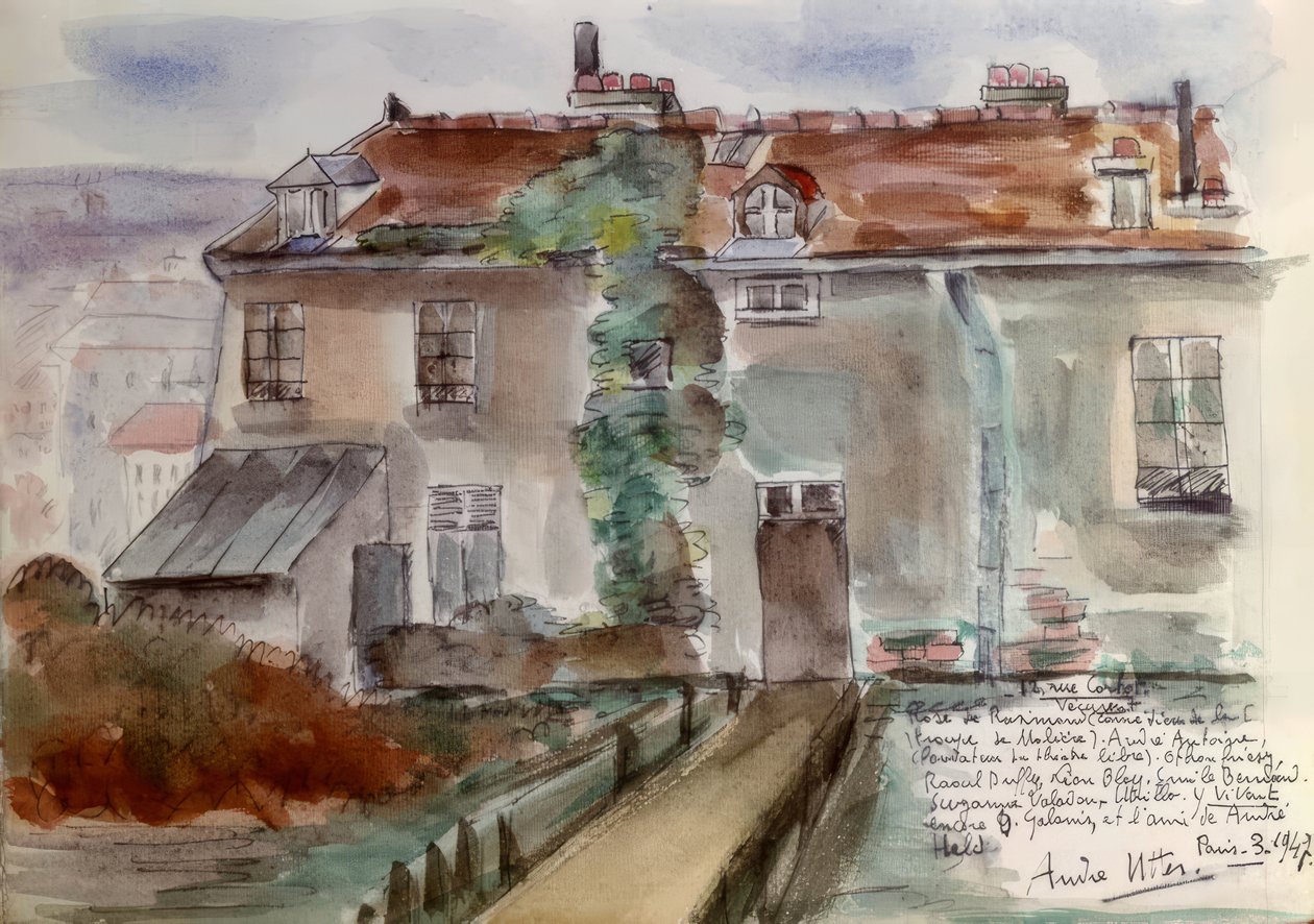 Párizs, Maison 12 Rue Cortot alkotó: Andre Utter