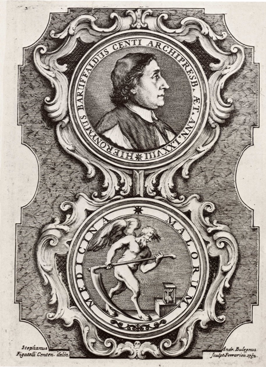 Girolamo Baruffaldi portréja alkotó: Andrea Bolzoni