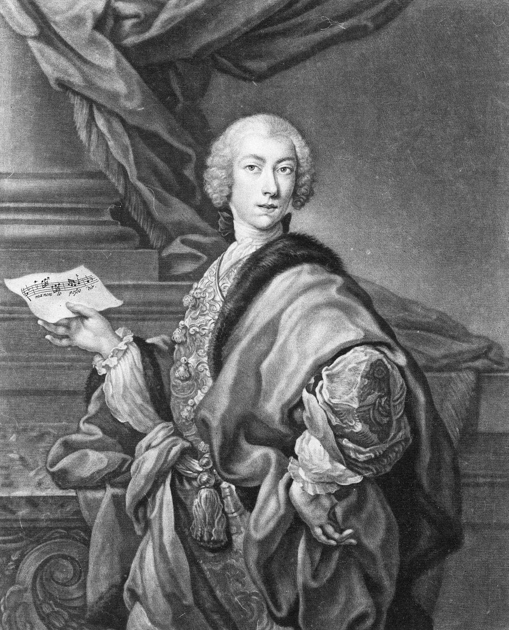 Angelo Maria Monticelli, metszett John Faber alkotó: Andrea Casali