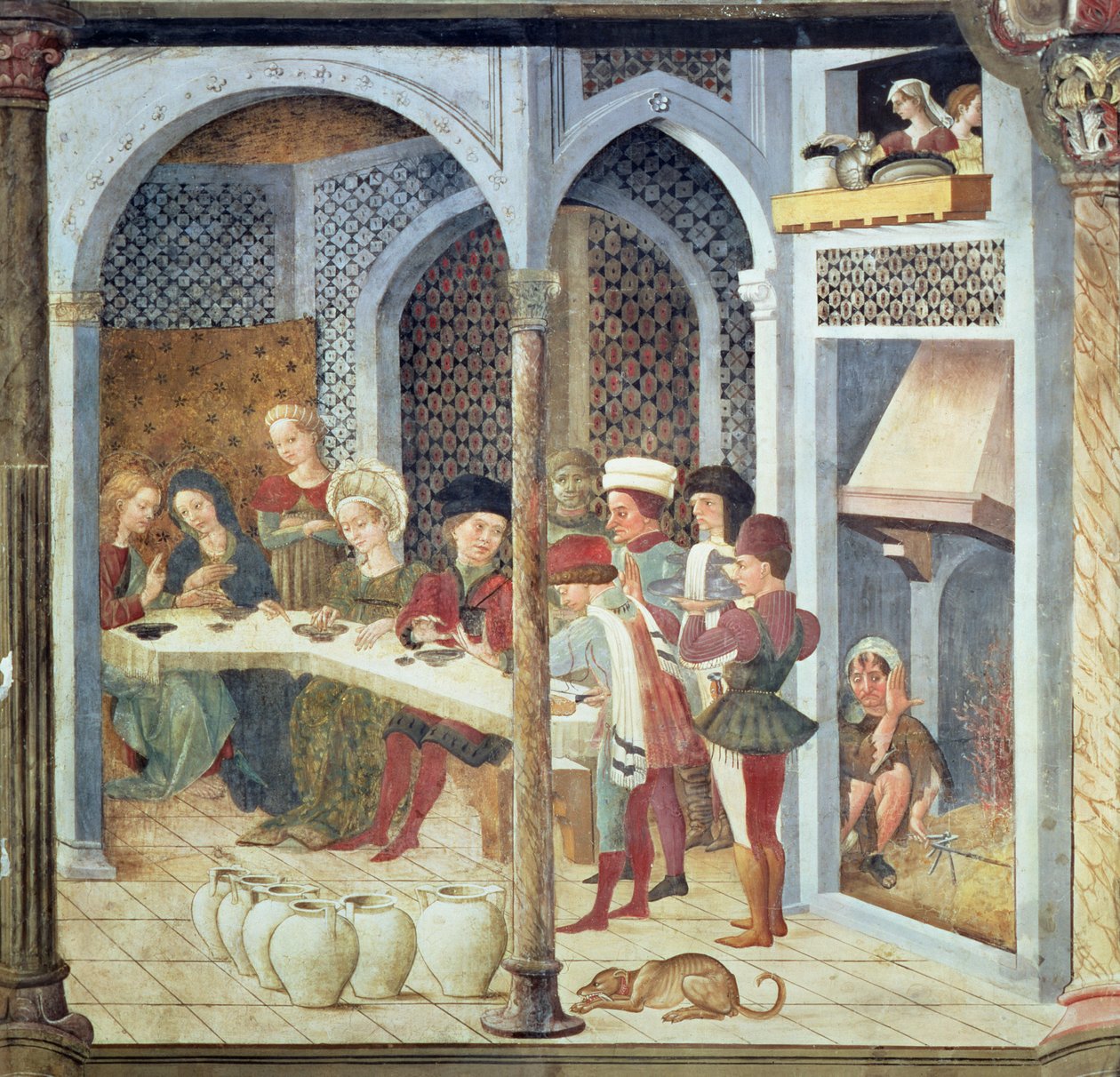 Házasság Kánában, 1470 alkotó: Andrea Delitio