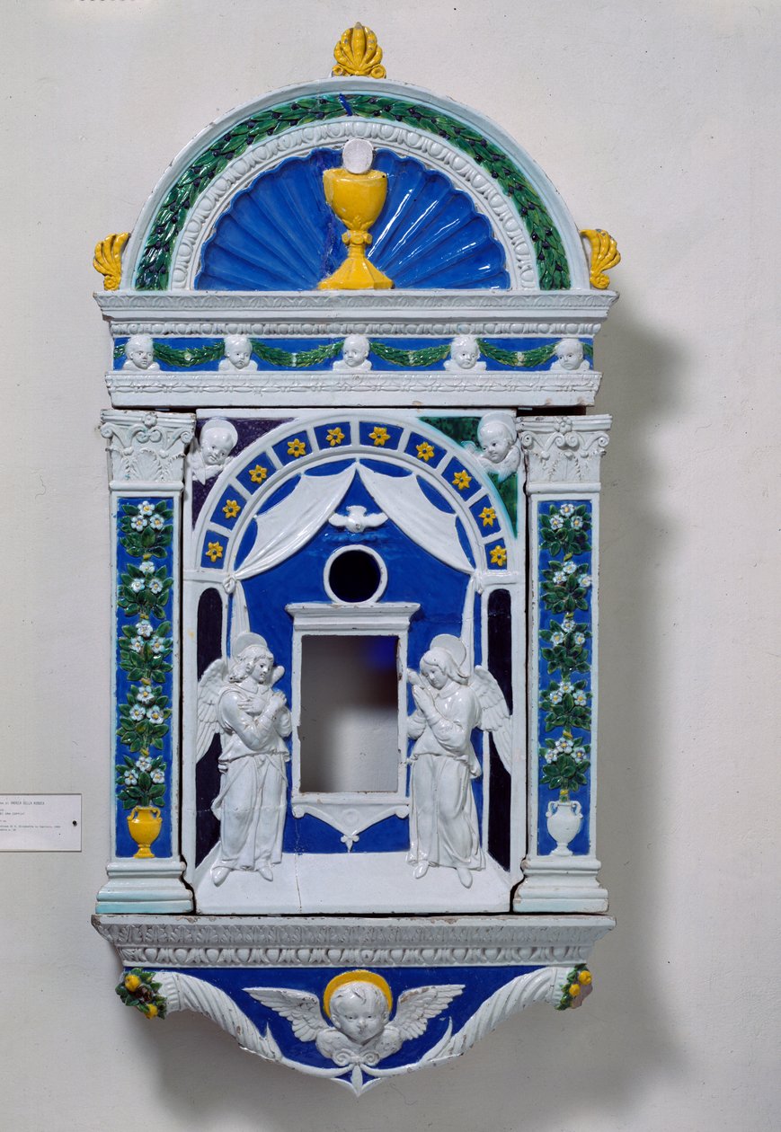 Mázas terrakotta cibórium, 1505 körül (kerámia) alkotó: Andrea Della Robbia