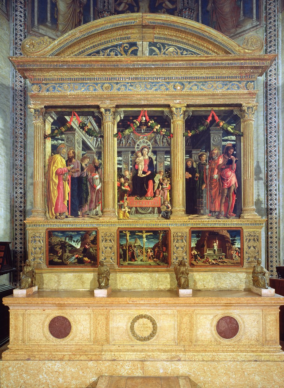 Veronai Szent Zénó oltárképe, 1456-60 alkotó: Andrea Mantegna