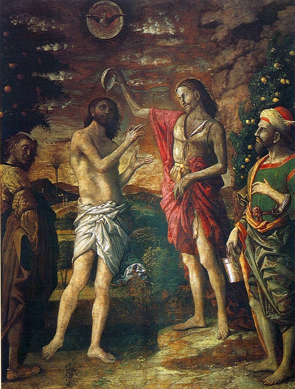 Krisztus keresztsége alkotó: Andrea Mantegna