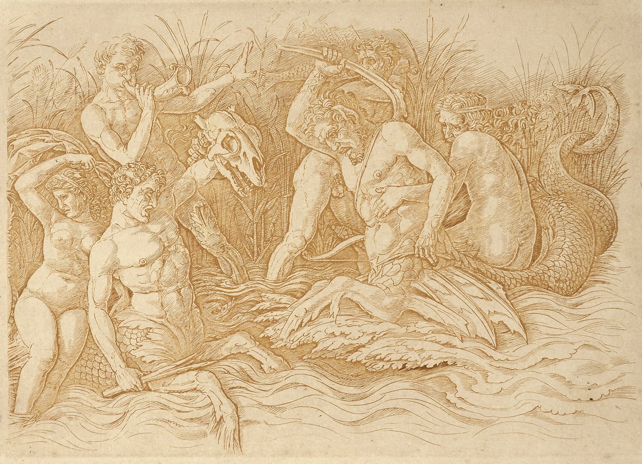 tengeri istenek harca alkotó: Andrea Mantegna
