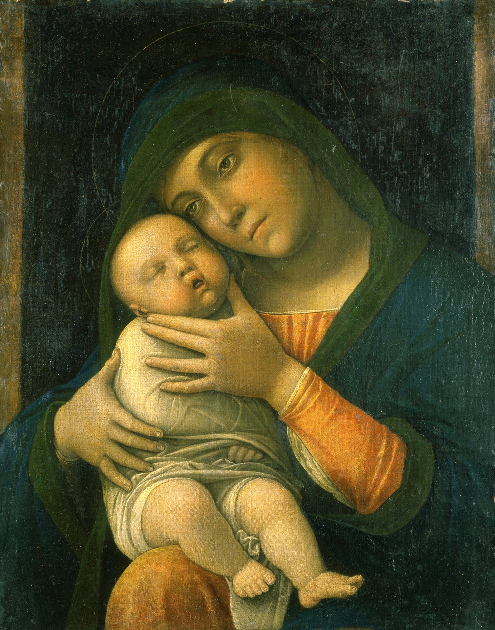 A Szűz és a gyermek alkotó: Andrea Mantegna