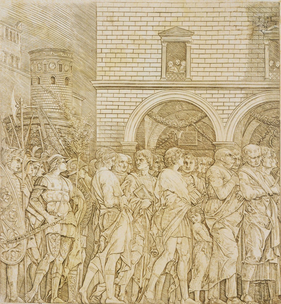 A szenátorok diadala alkotó: Andrea Mantegna