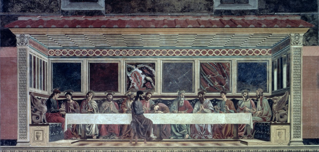 Az utolsó vacsora, 1447 körül alkotó: Andrea del Castagno