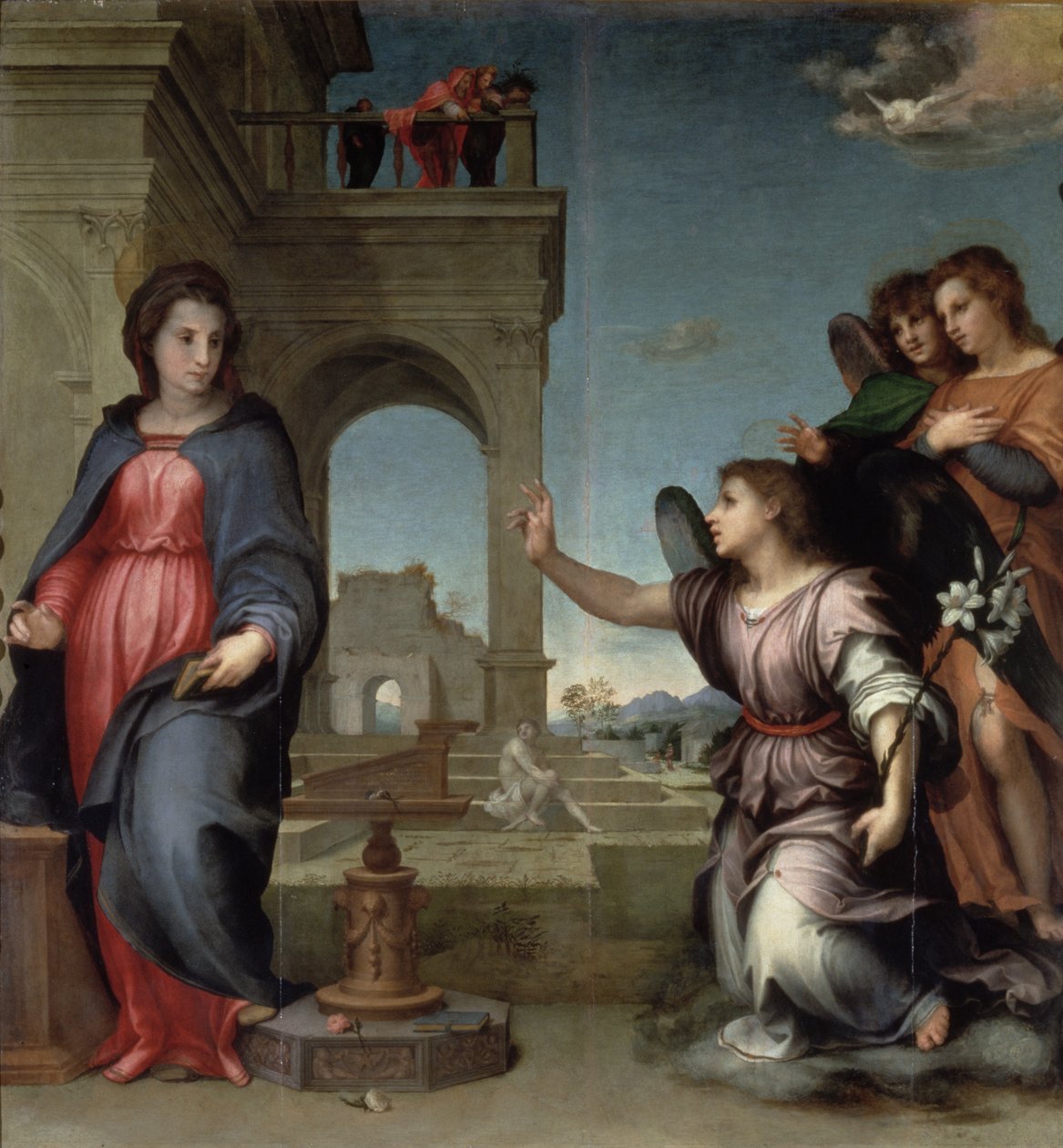 Annunciáció, 1512 (tábla) alkotó: Andrea del Sarto