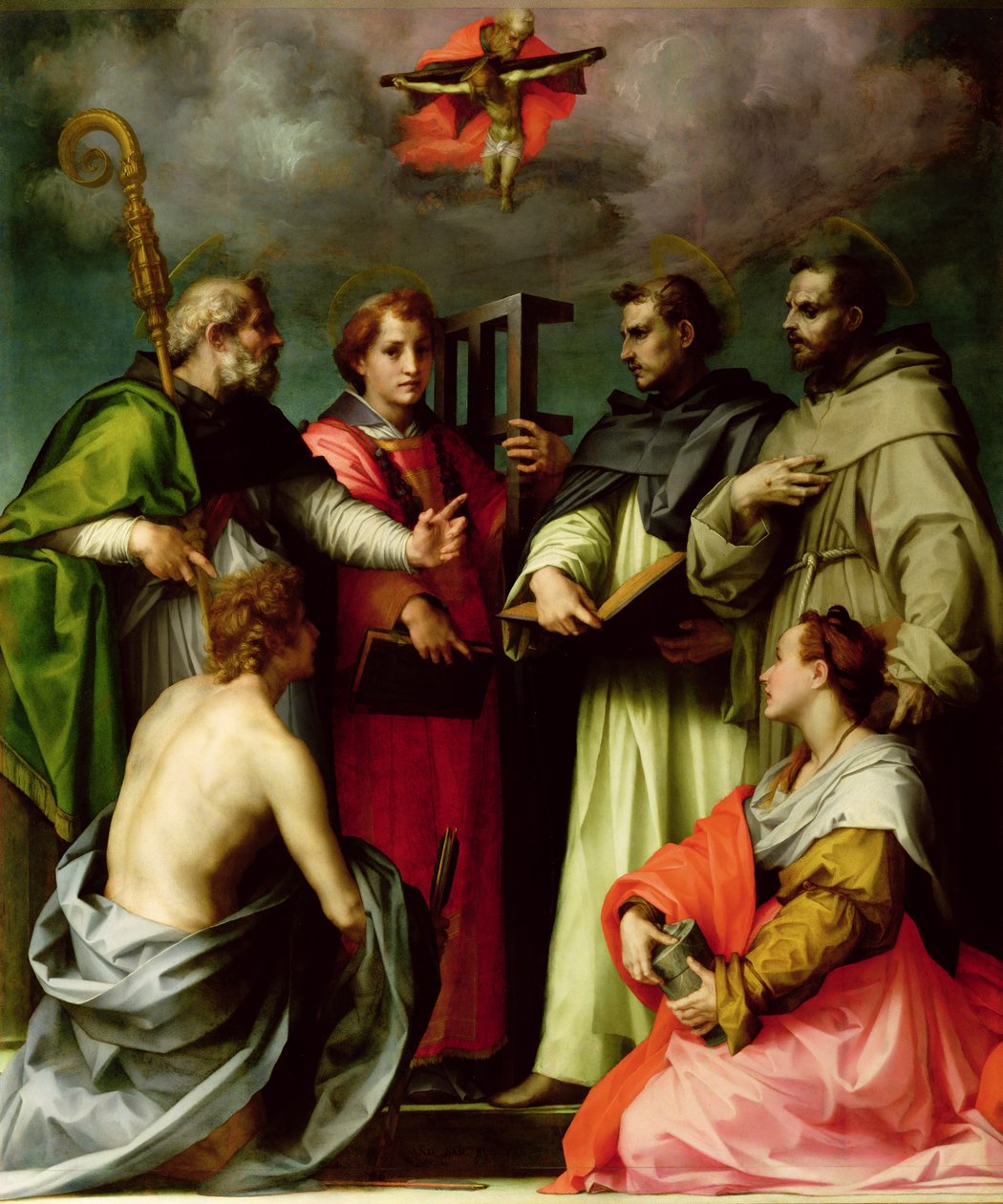 Vita a Szentháromságról, 1520 körül alkotó: Andrea del Sarto