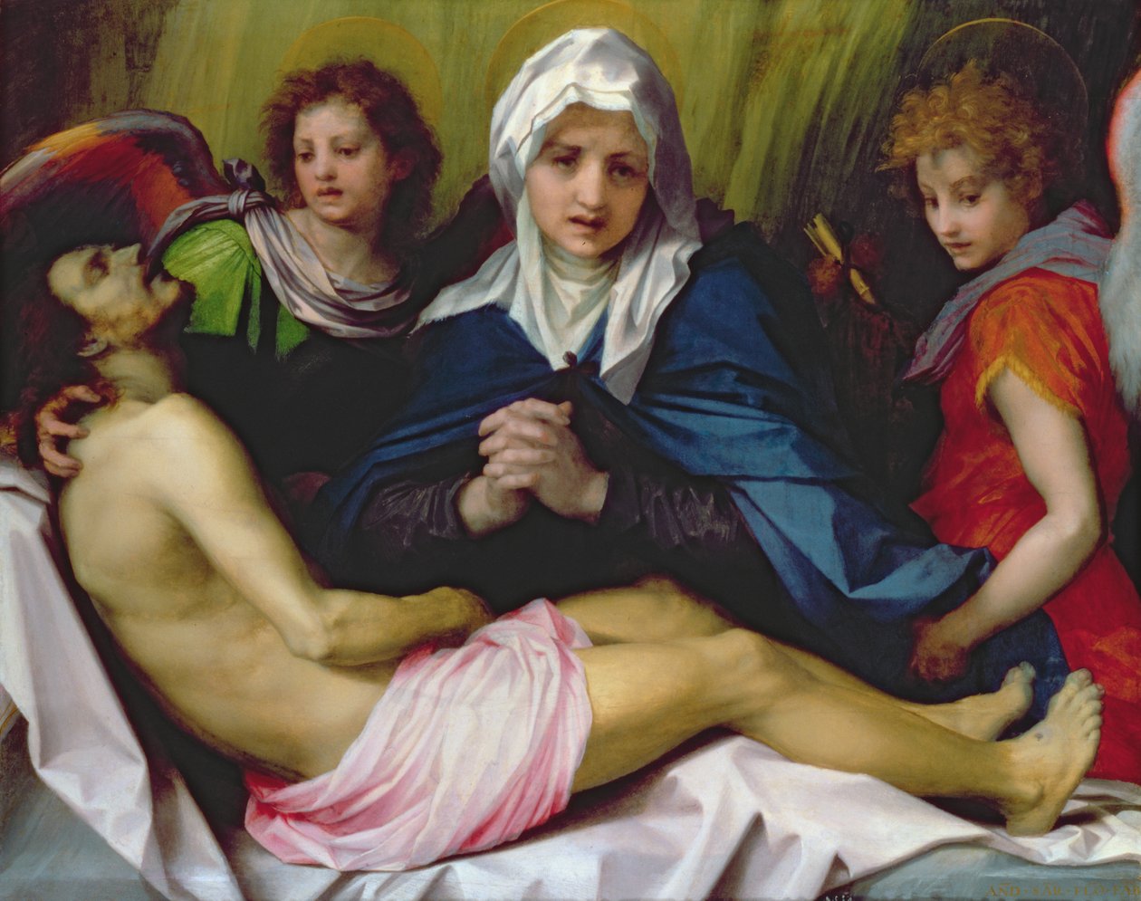 Krisztus siralma, 1519-20 körül (panel) alkotó: Andrea del Sarto