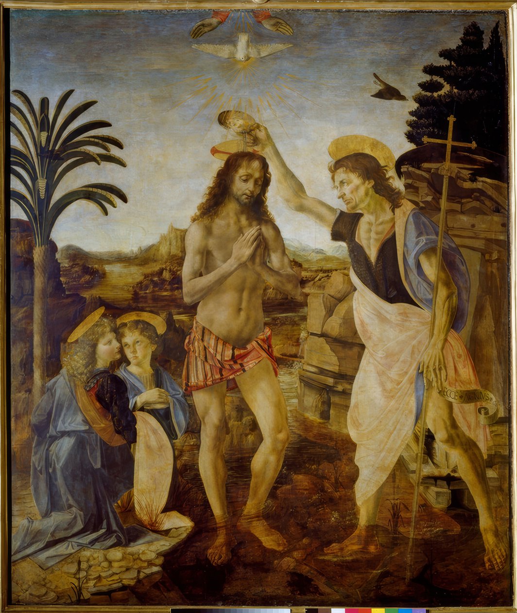 Krisztus keresztsége alkotó: Andrea del Verrocchio