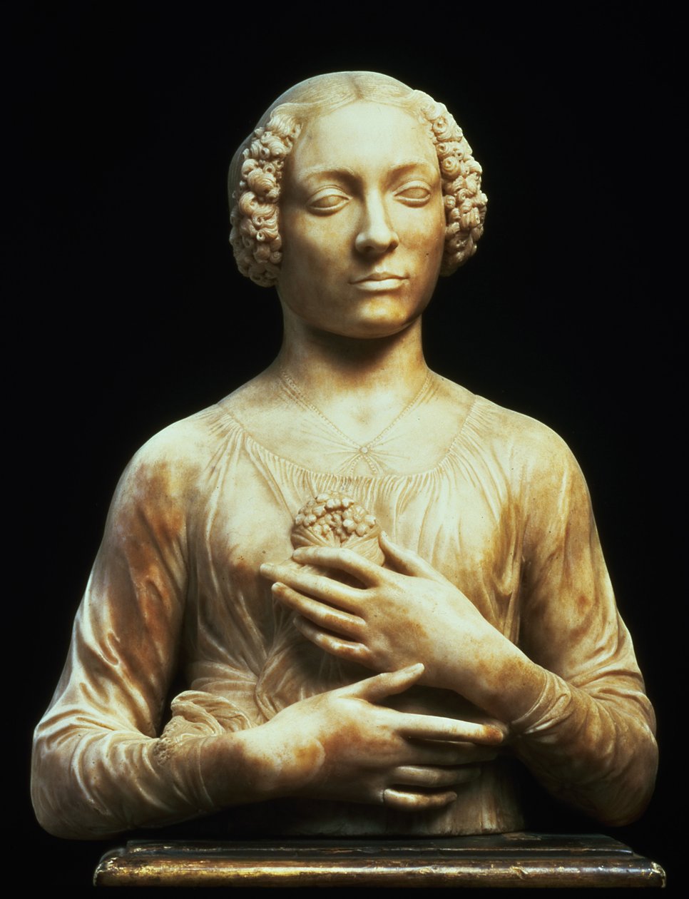 Nő csokorral, 1475-80 körül (márvány) alkotó: Andrea del Verrocchio